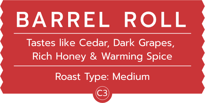 Barrel Roll Coffee Beans | C3 Exotic & Fruity