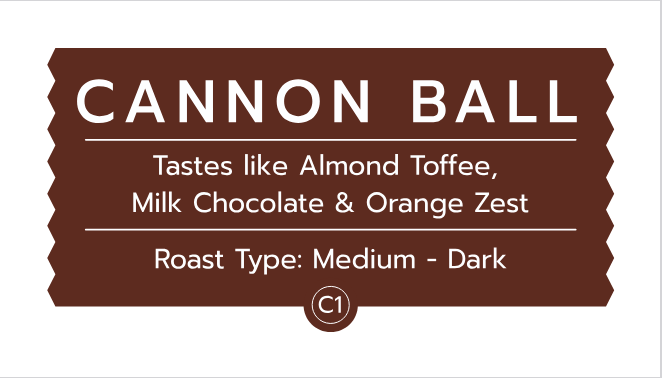 Cannon Ball Coffee Beans | C1 Nutty & Chocolaty