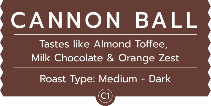 Cannon Ball Drip Coffee Bags | C1 Nutty & Chocolaty